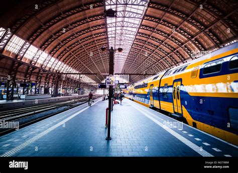Amsterdam Centraal train station .